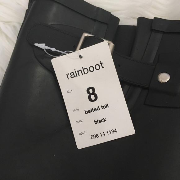 Women's Belted Tall Moto Rainboots - Picture 6 of 8